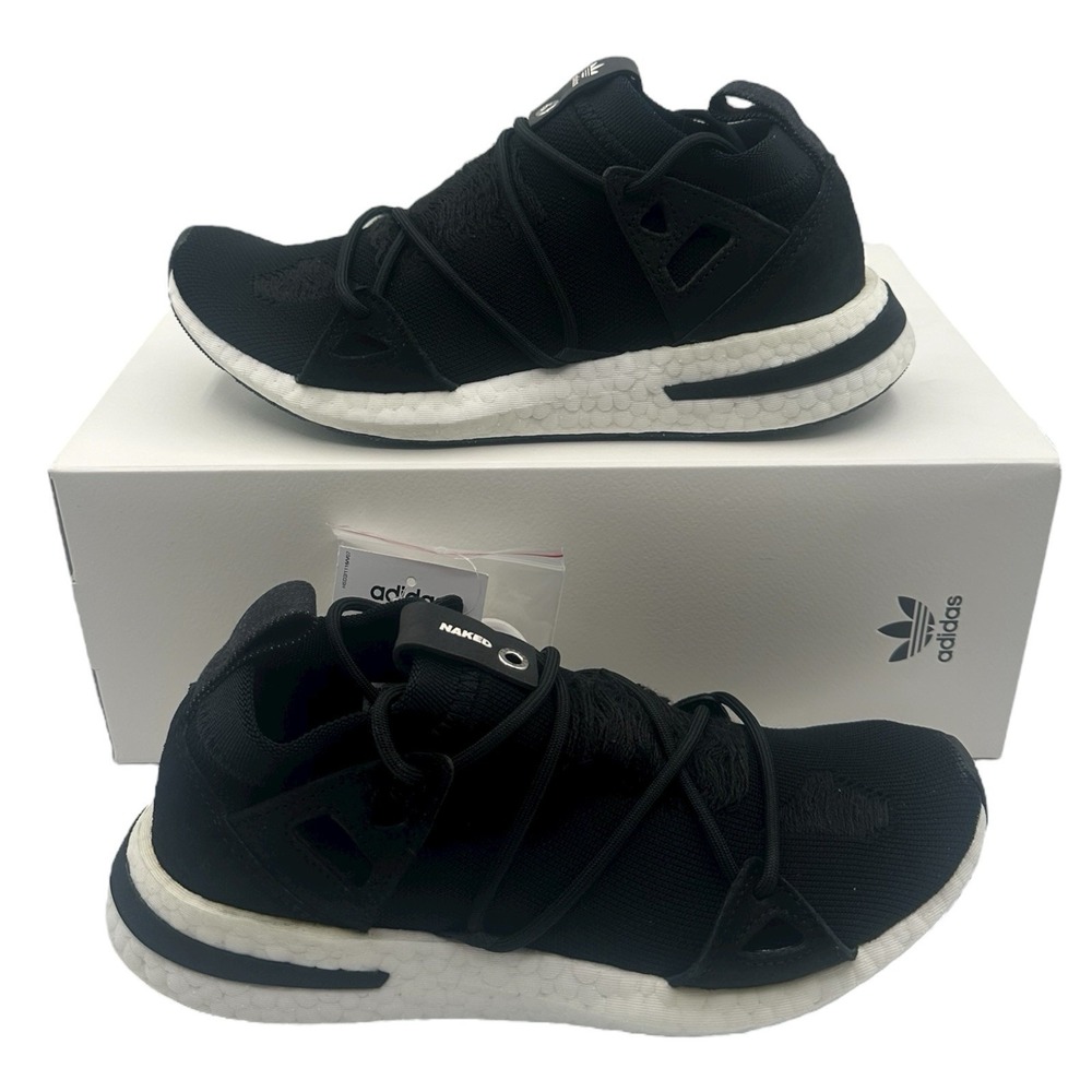 Adidas x Arkyn Core Naked Shoes Womens Sz 10 Black White Sneakers AC7669